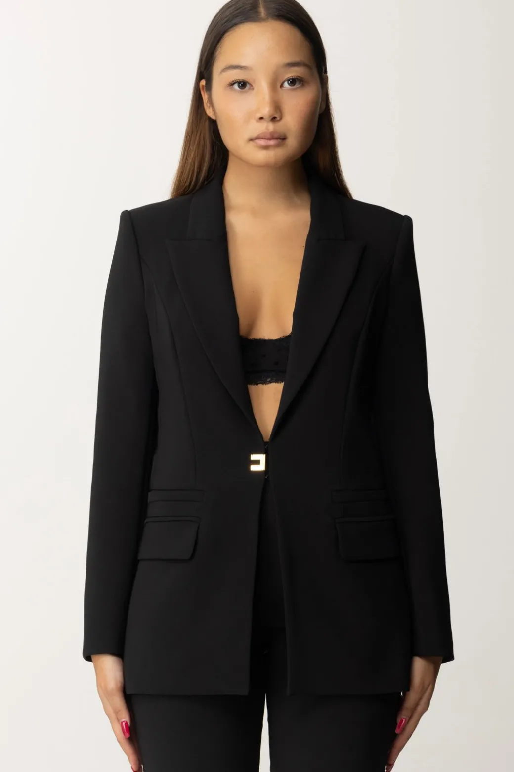 Donna Elisabetta Franchi Completo Giacca e Pantalone con Logo