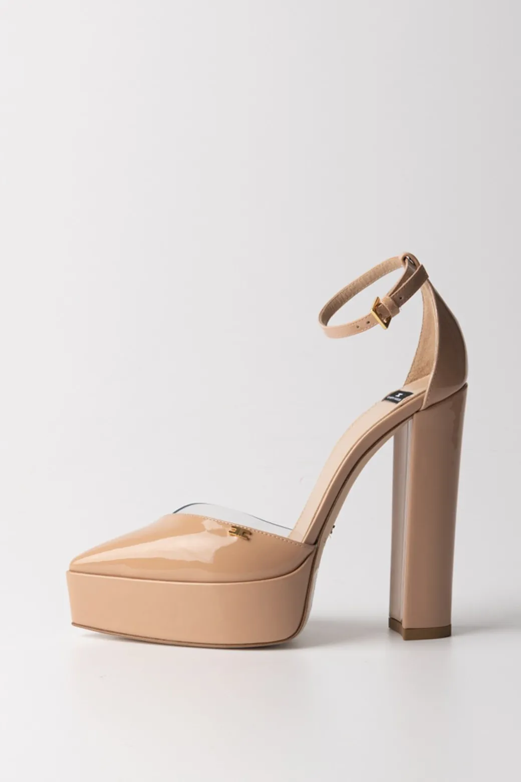 Donna Elisabetta Franchi Décolleté con Plateau e Dettagli In Pvc