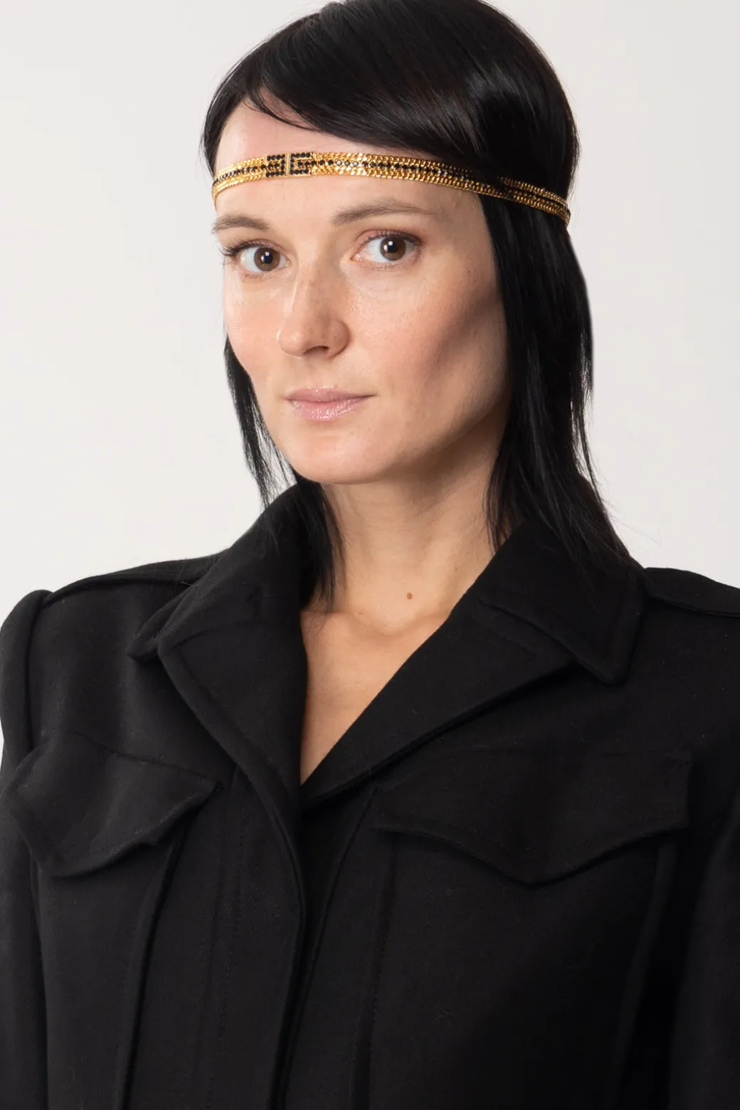 Donna Elisabetta Franchi Fascetta Per Capelli con Logo