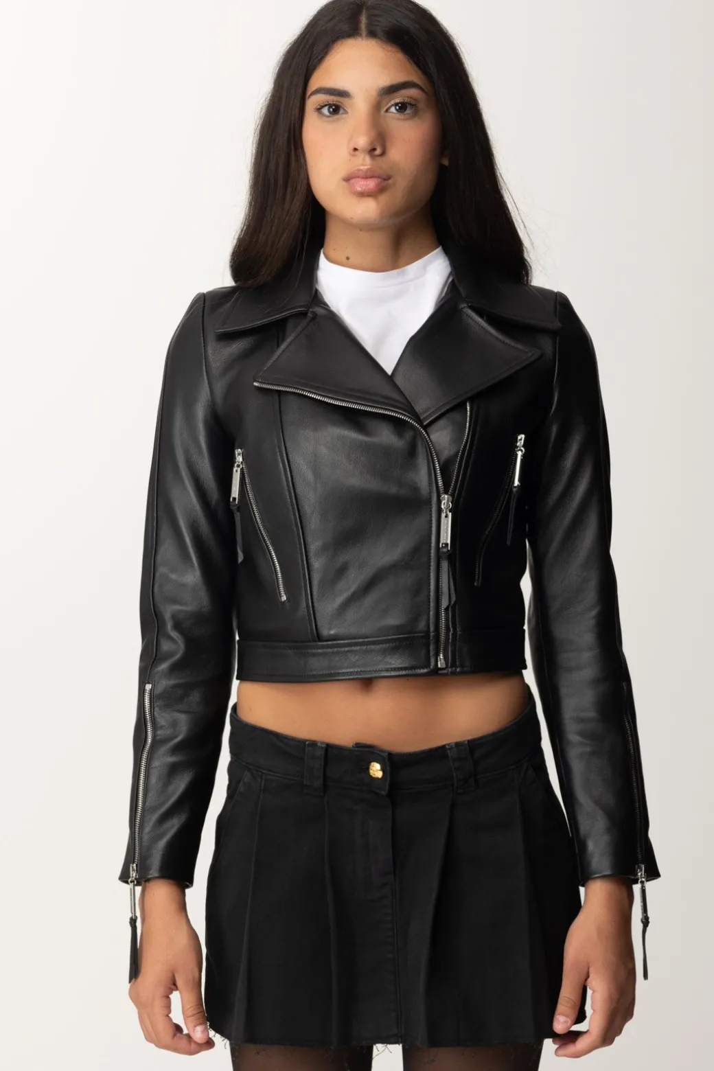 elisabetta_franchi_giacca_biker_in_vera_pellenero_2.webp Donna Elisabetta Franchi Giacca Biker In Vera Pelle