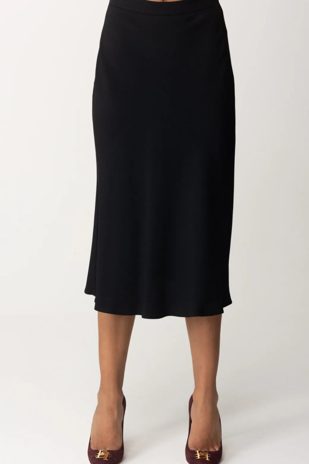 Donna Elisabetta Franchi Gonna In Satin con Bande Colorate
