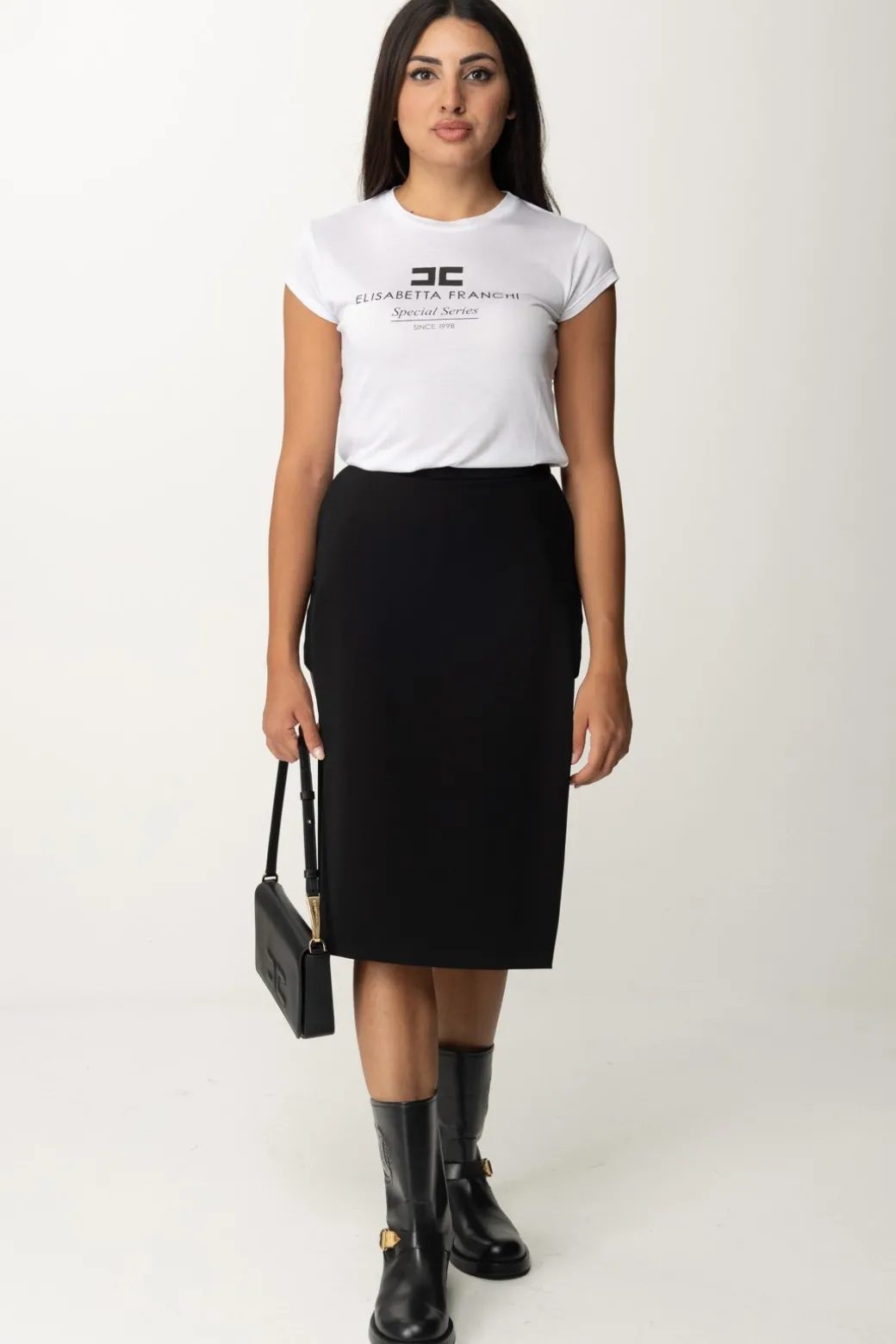 Donna Elisabetta Franchi Gonna Midi con Shorts