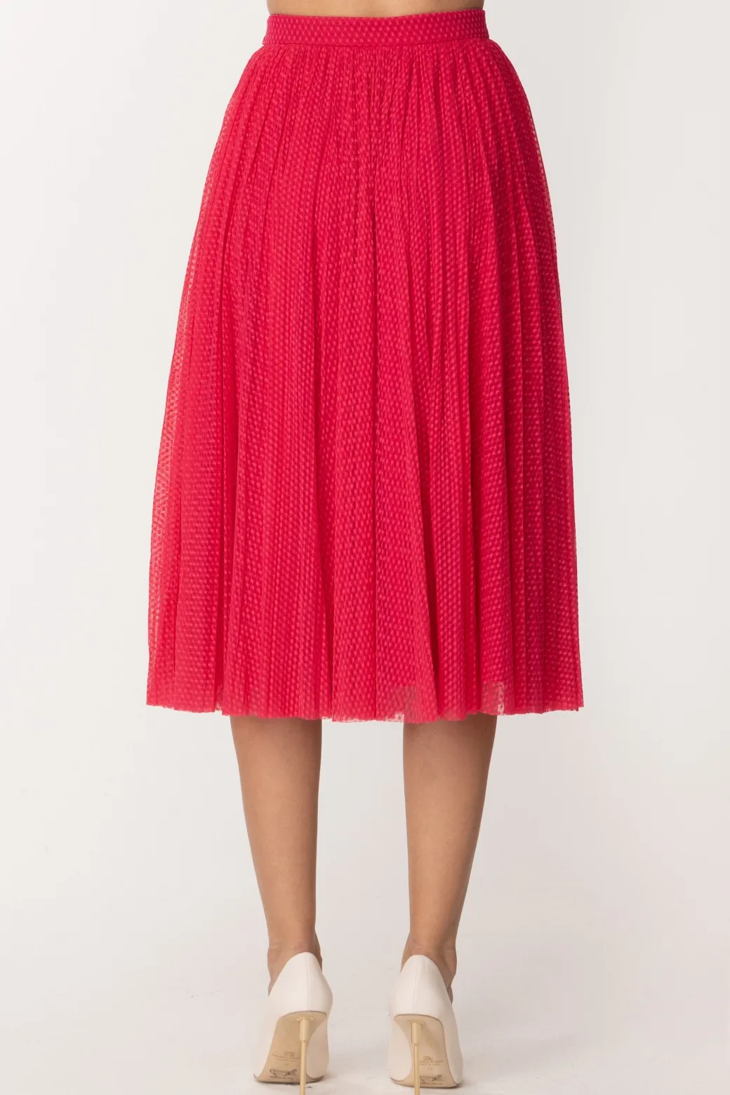 Donna Elisabetta Franchi Gonna Midi In Tulle