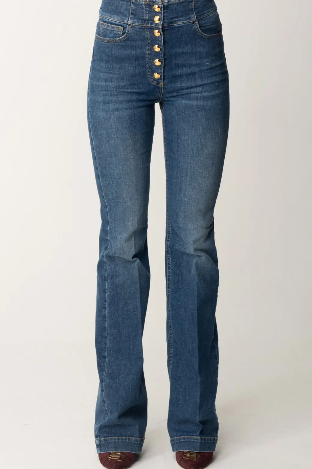 elisabetta_franchi_jeans_a_zampa_con_bottoniera_centraleblue_denim_2.webp Donna Elisabetta Franchi Jeans a Zampa con Bottoniera Centrale