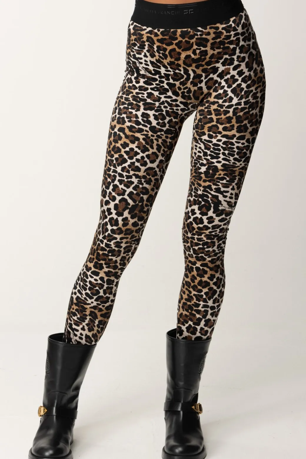 Donna Elisabetta Franchi Leggings con Fascione Logato