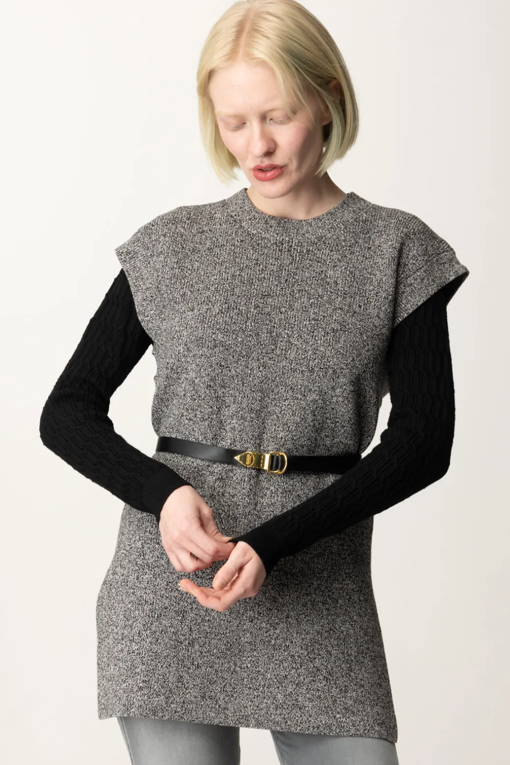 Donna Elisabetta Franchi Maglia con Cintura