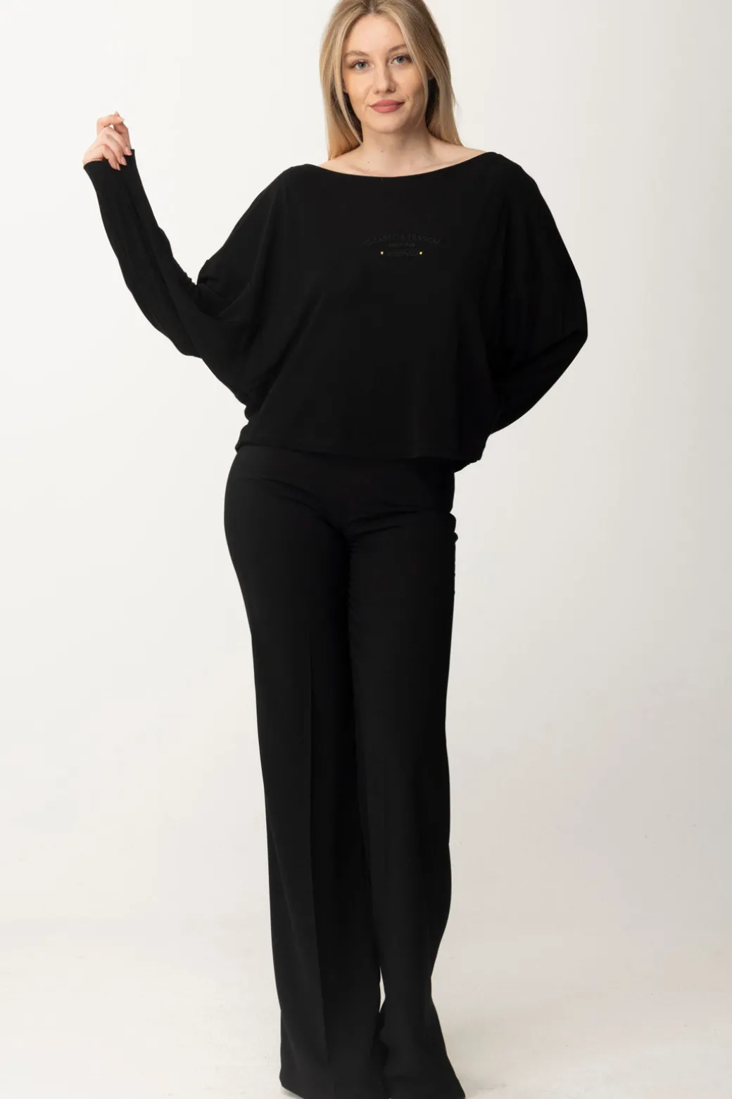 Donna Elisabetta Franchi Maglia con Ricamo Reserved In Tinta