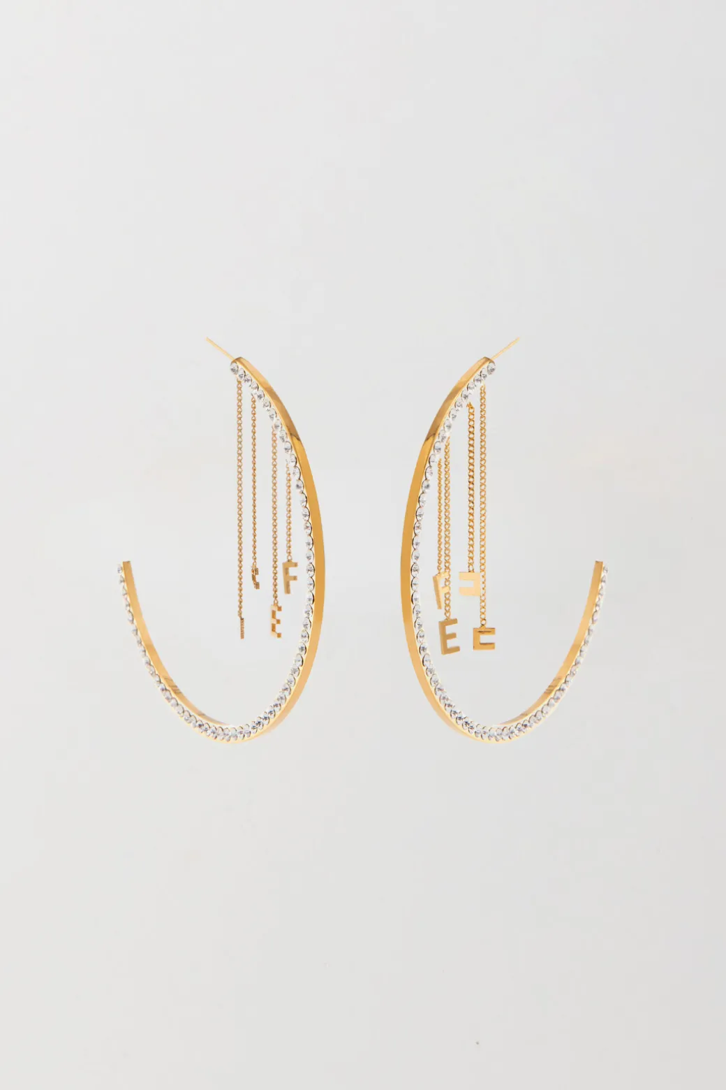 Donna Elisabetta Franchi Orecchini a Cerchio con Charms