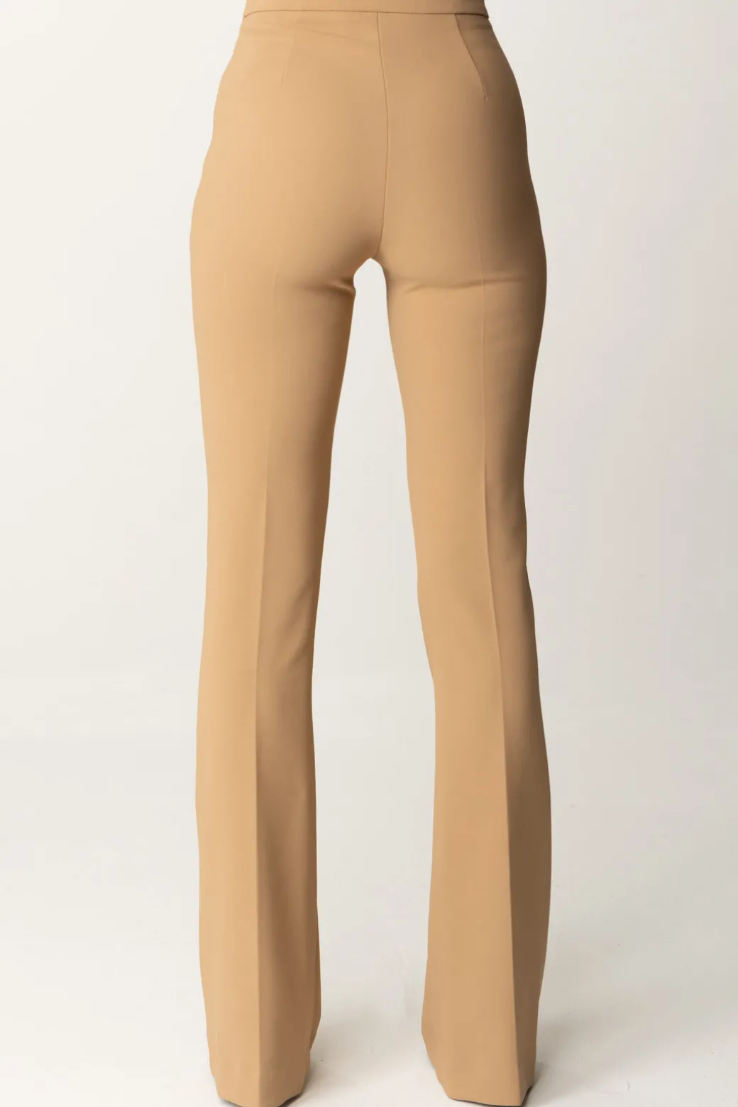 Donna Elisabetta Franchi Pantaloni In Crepe Stretch con Morsetto In Vita