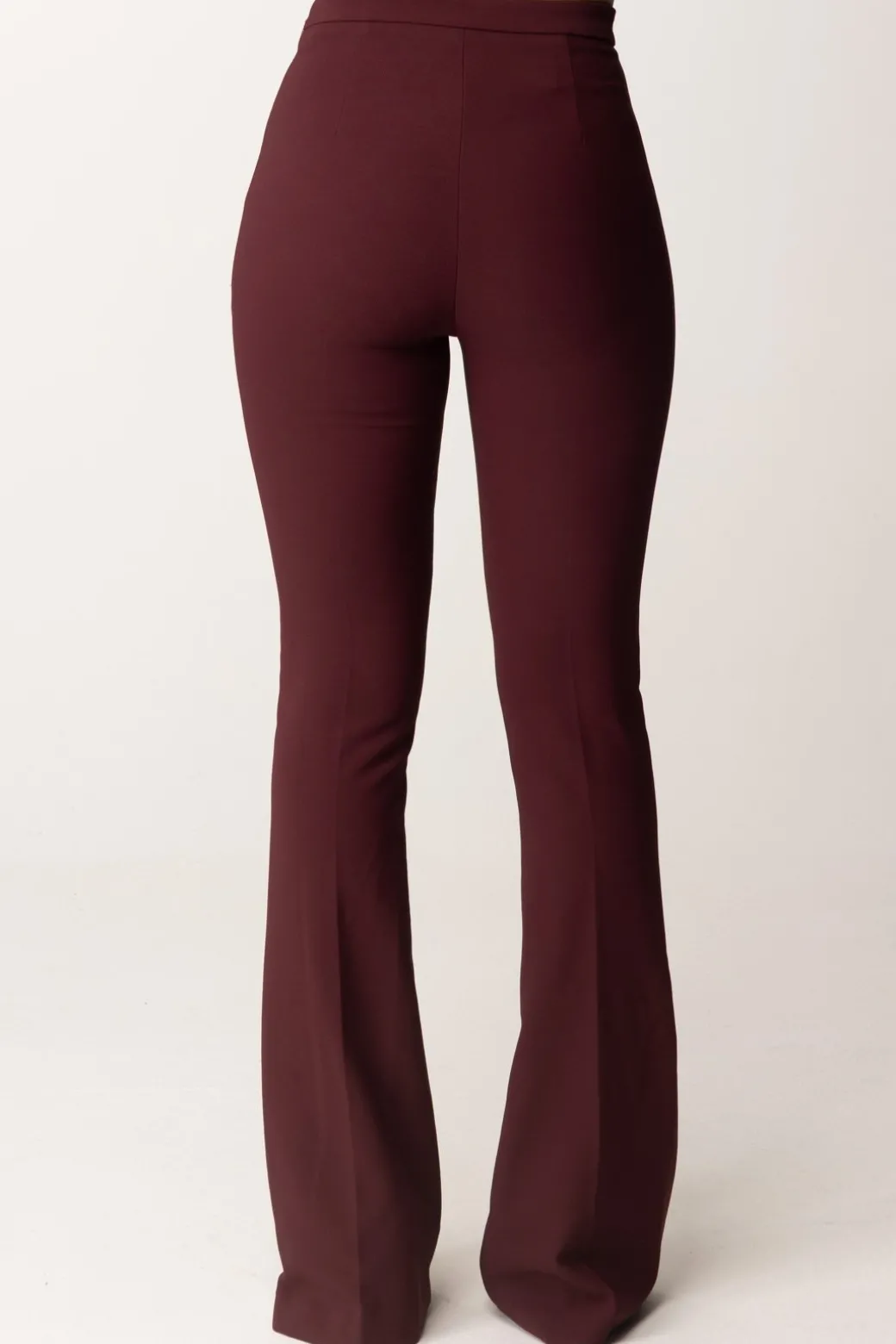 Donna Elisabetta Franchi Pantaloni In Crepe Stretch con Morsetto In Vita