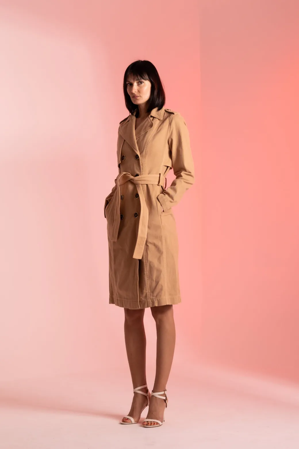 elisabetta_franchi_trench_lungo_doppio_pettocaramello_3.webp Donna Elisabetta Franchi Trench Lungo Doppio Petto