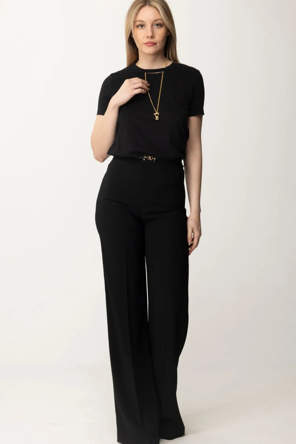 Donna Elisabetta Franchi T-shirt con Collana