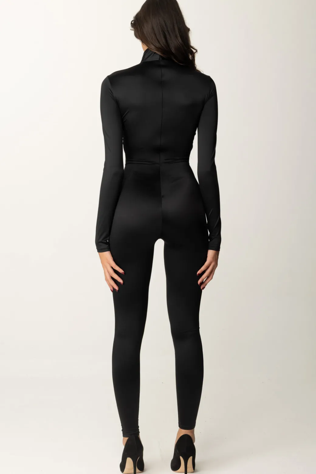 Donna Elisabetta Franchi Tuta In Lycra con Motivo Cut-out e Logo