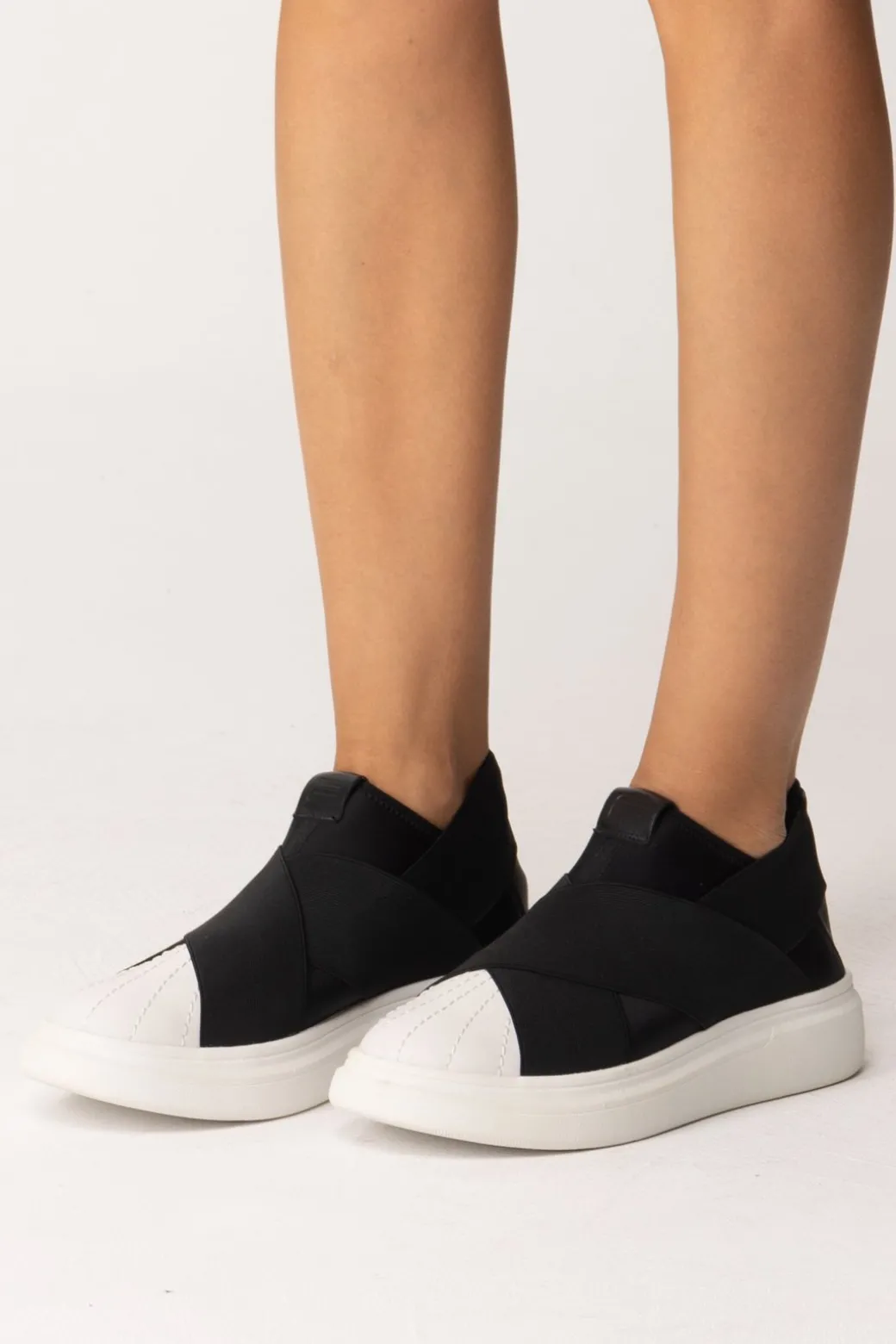 Donna Fessura Sneaker Slip-on In Tessuto