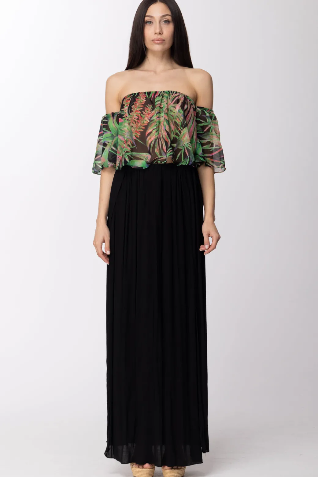 Donna Fk Copricostume a Top con Stampa Floreale