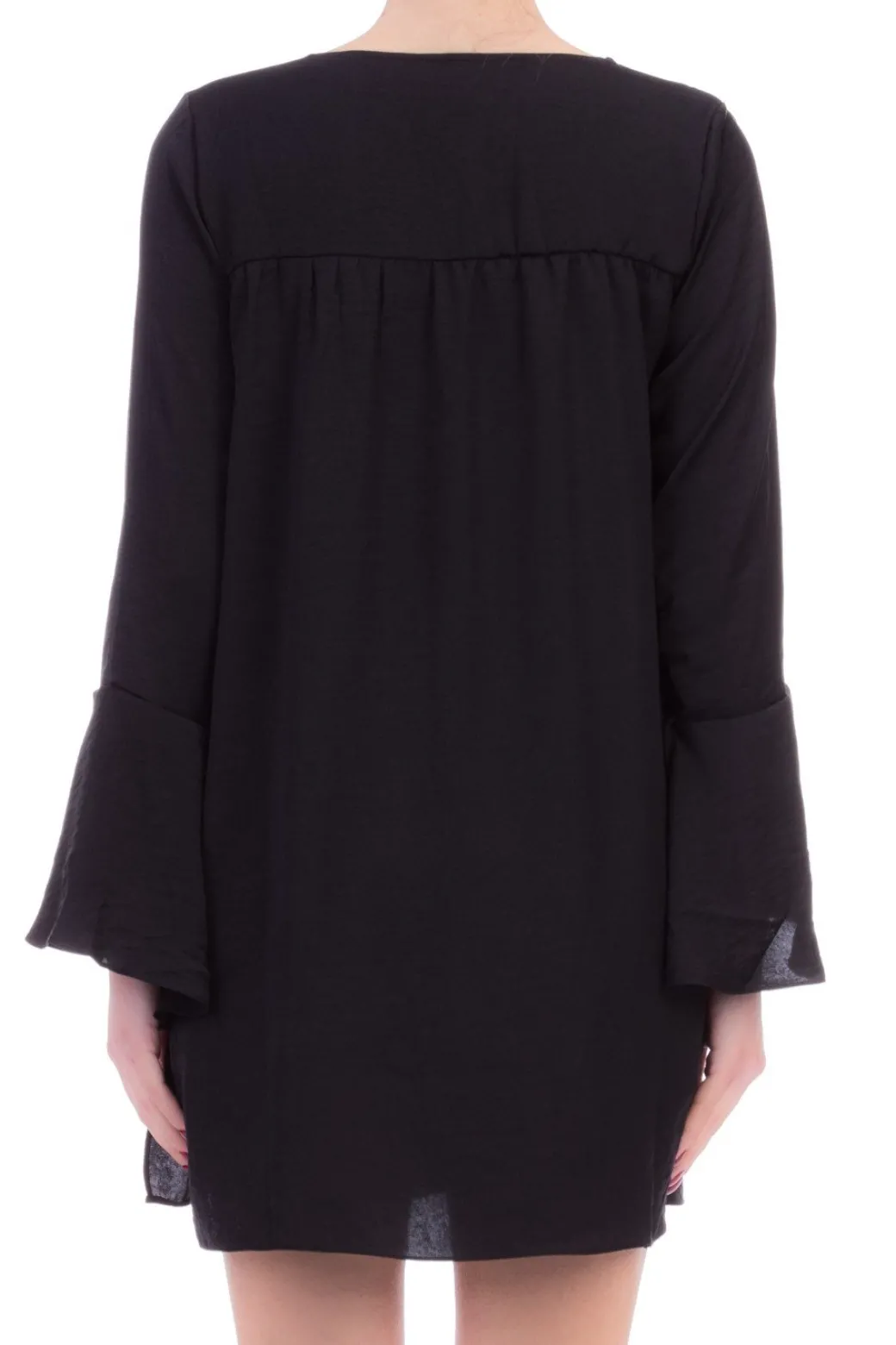 Donna Fk Copricostume Camiclia Lunga con Scollo a V e Lacci Maniche a Bluffo