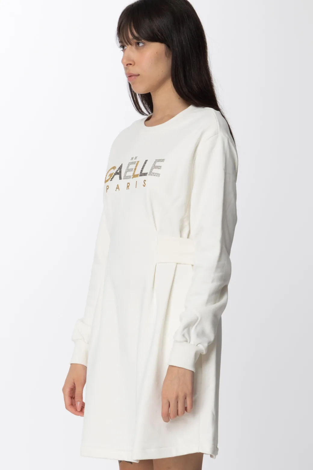 Donna Gaëlle Paris Abito In Felpa con Logo Strass