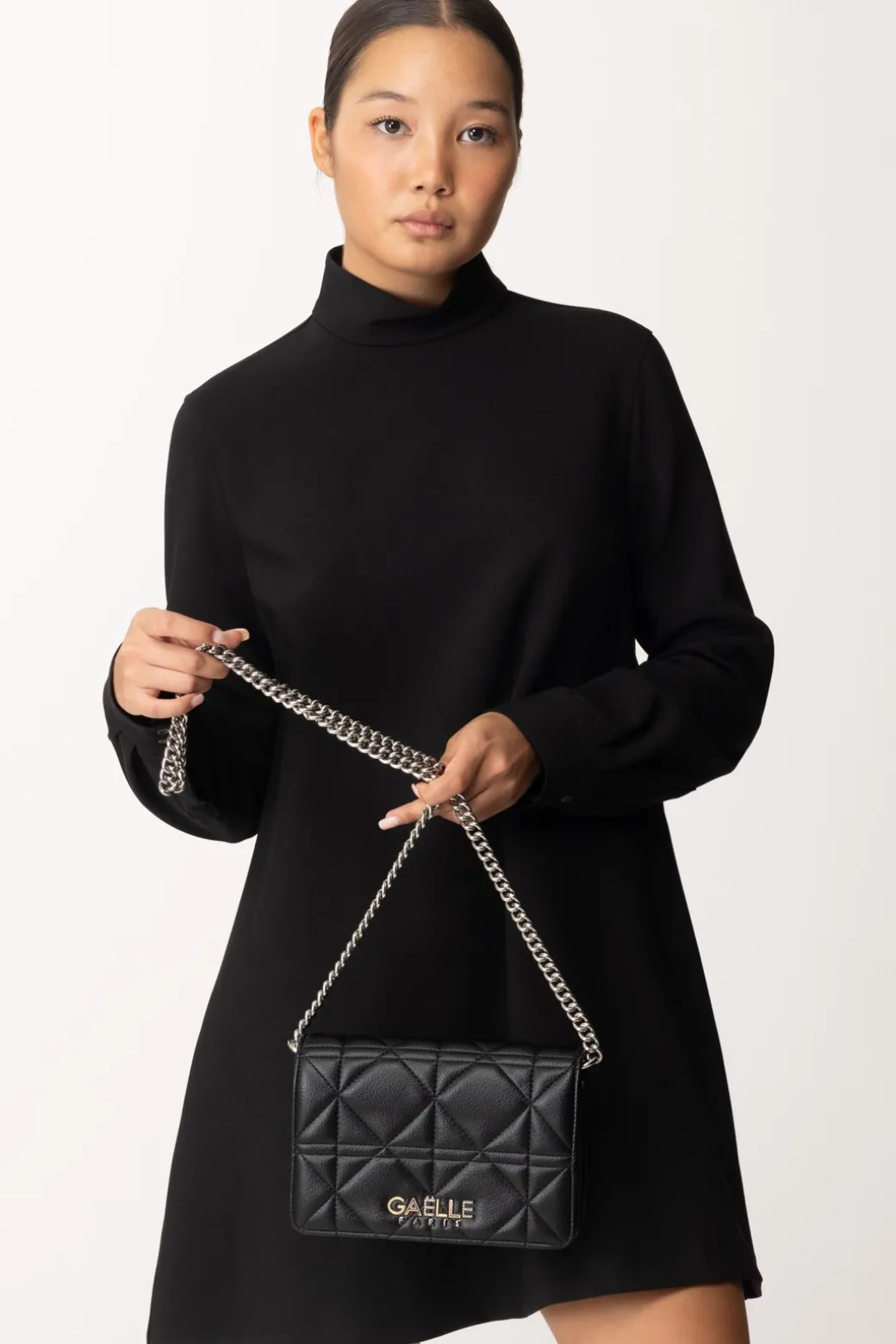 Donna Gaëlle Paris Borsa a Tracolla In Ecopelle Trapuntata Reg