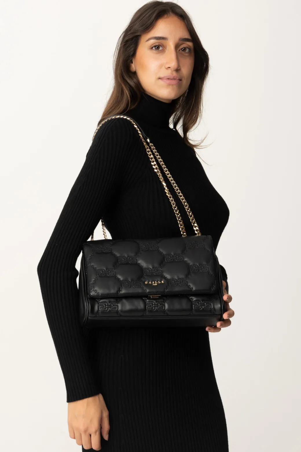 Donna Gaëlle Paris Borsa Trapuntata con Catena