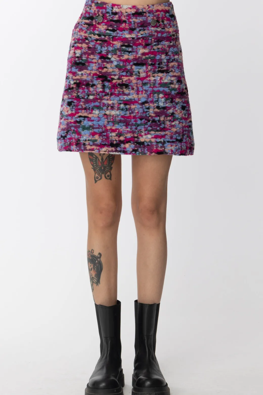 Donna Gaëlle Paris Minigonna In Panno Multicolor
