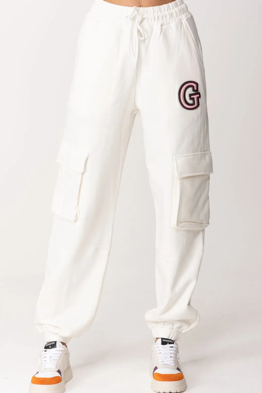 Donna Gaëlle Paris Pantaloni Cargo In Felpa