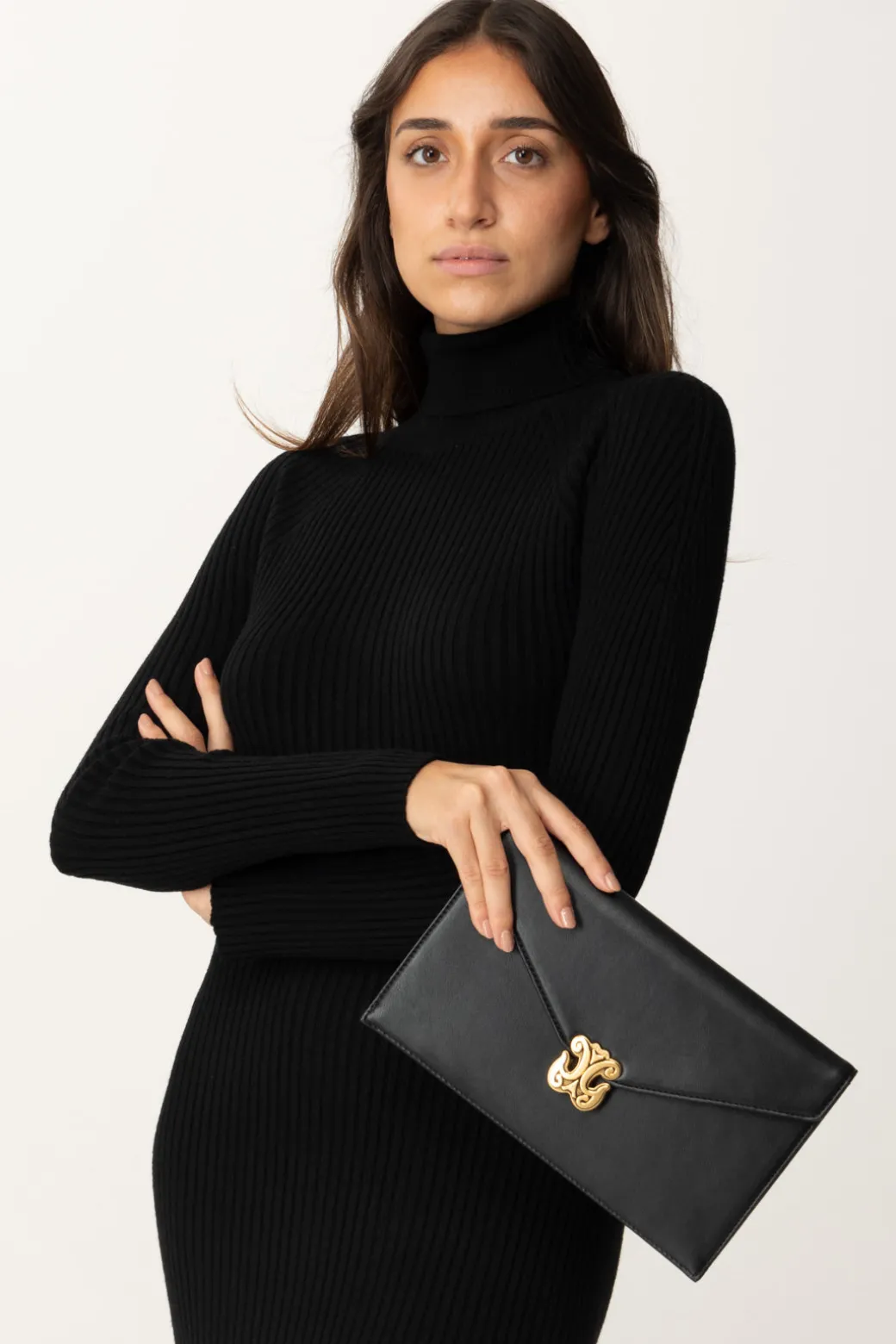 Donna Gaëlle Paris Pochette con Logo Gold