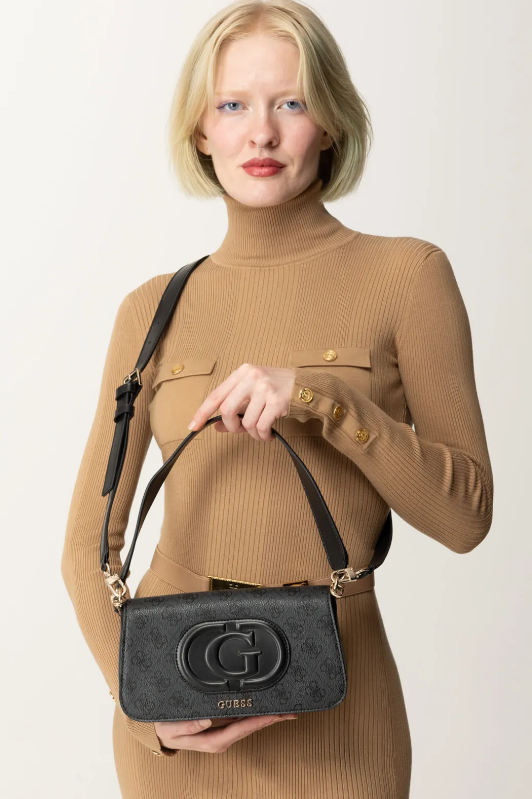 Donna Guess Borsa a Spalla Mietta con Tracolla