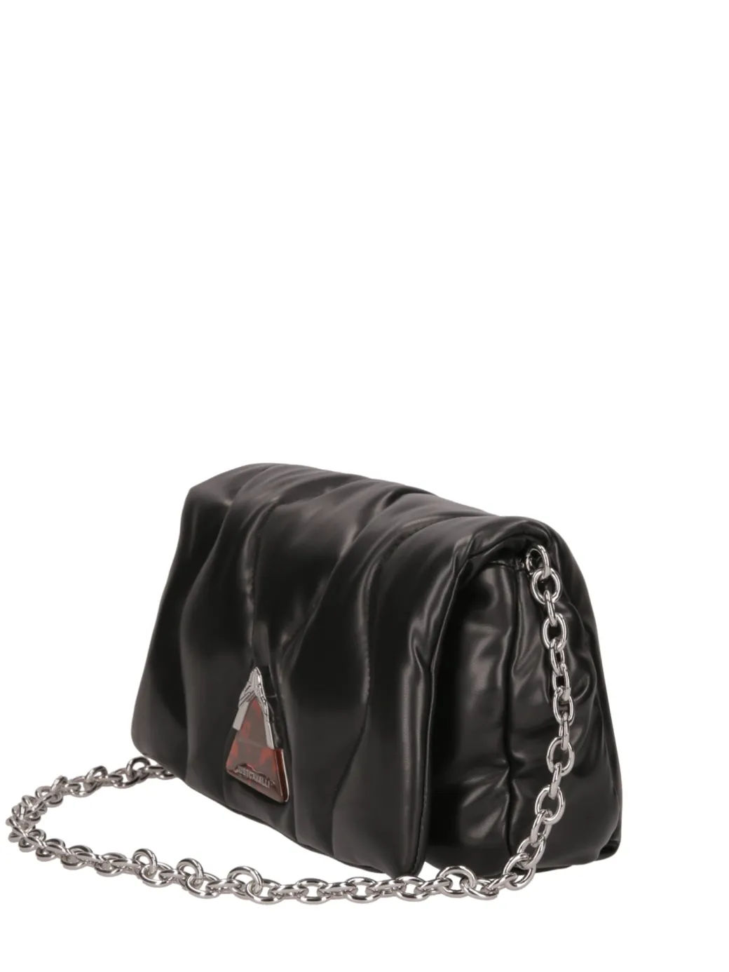 Donna Just Cavalli Borsa a Spalla Grande Trapuntata con Logo