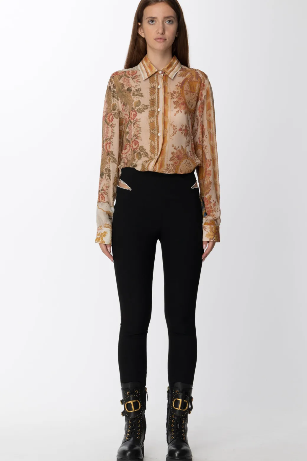 Donna Just Cavalli Camicia con Stampa Floreale