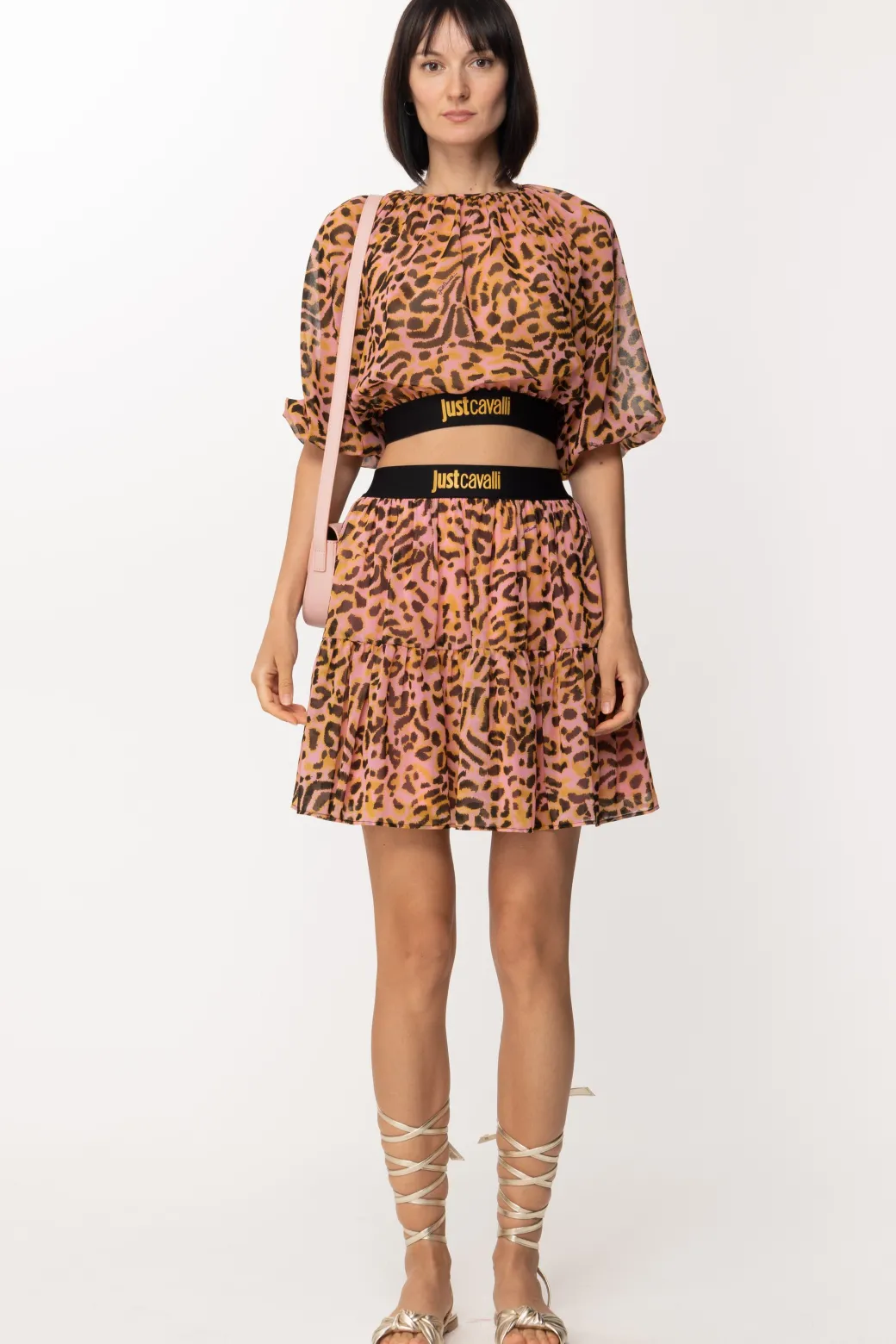 Donna Just Cavalli Gonna con Stampa Maculata