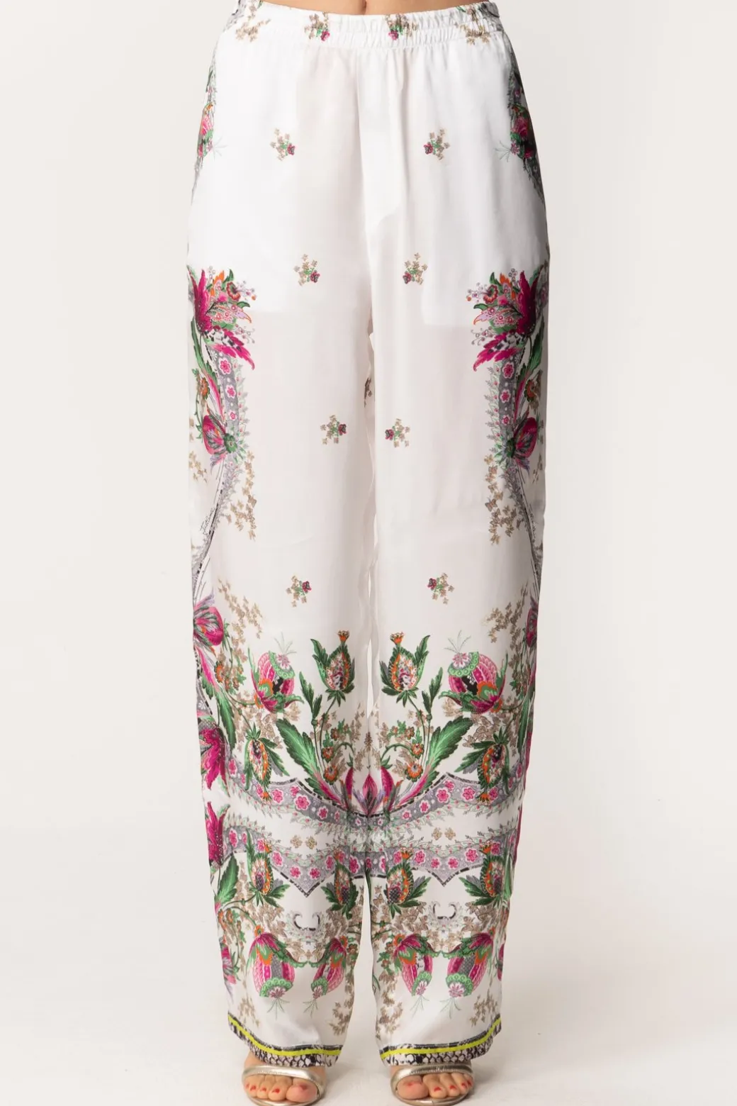 Donna Just Cavalli Pantaloni Fluidi con Stampa
