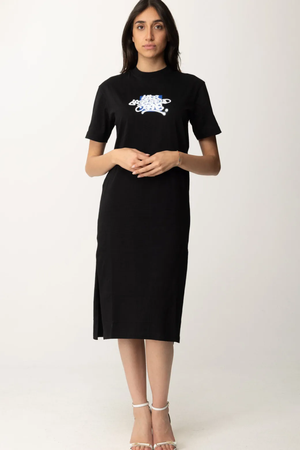 Donna Karl Lagerfeld Abito Maxi T-shirt con Stampa