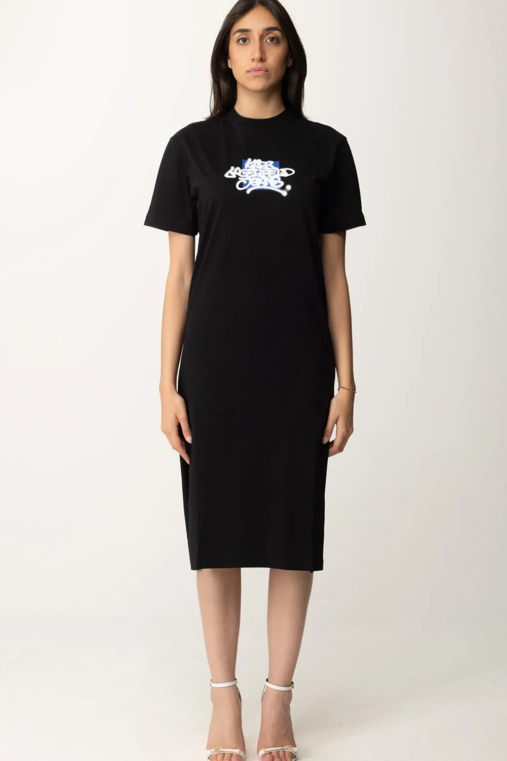 Donna Karl Lagerfeld Abito Maxi T-shirt con Stampa