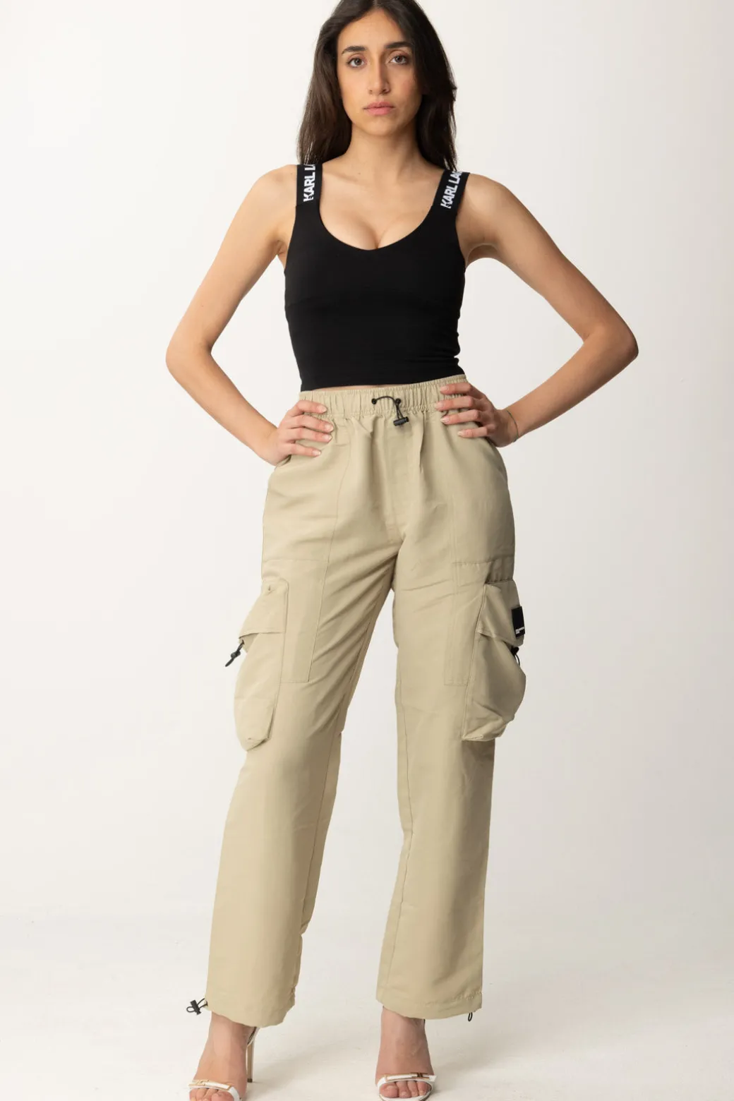 Donna Karl Lagerfeld Pantaloni Cargo Utility