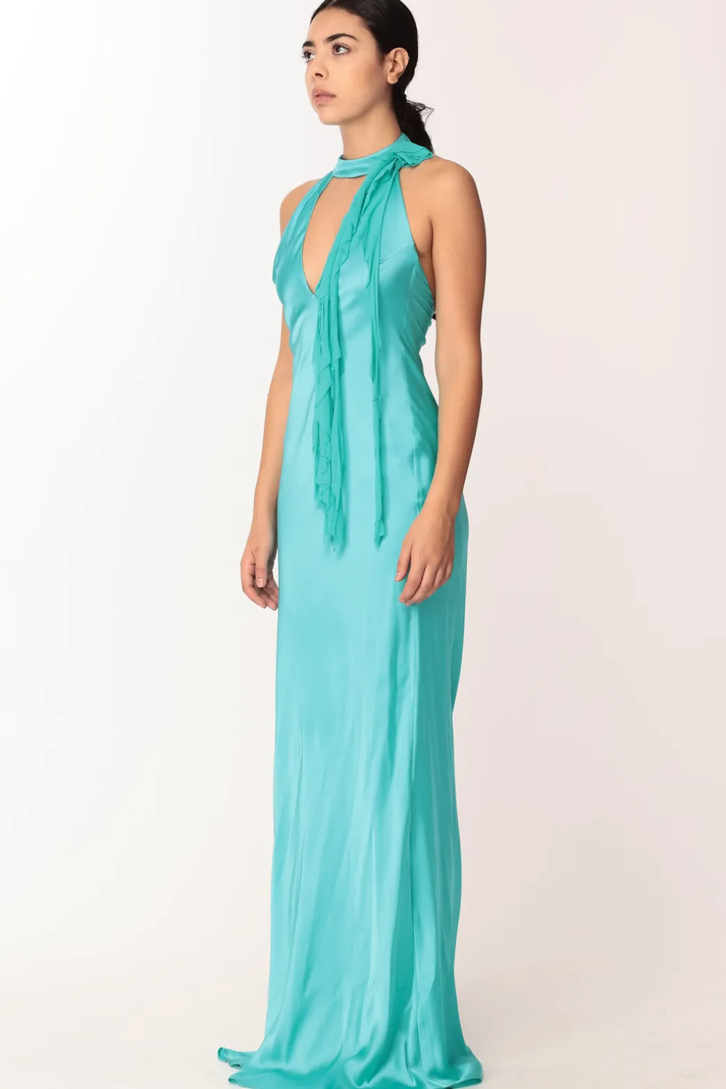 Donna Les Bourdelles Des Garcons Abito Lungo con Fiore In Tulle