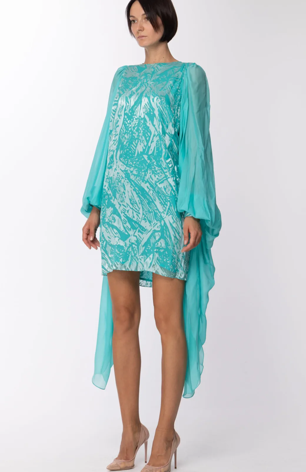 Donna Les Bourdelles Des Garcons Mini Abito Maniche Ampie