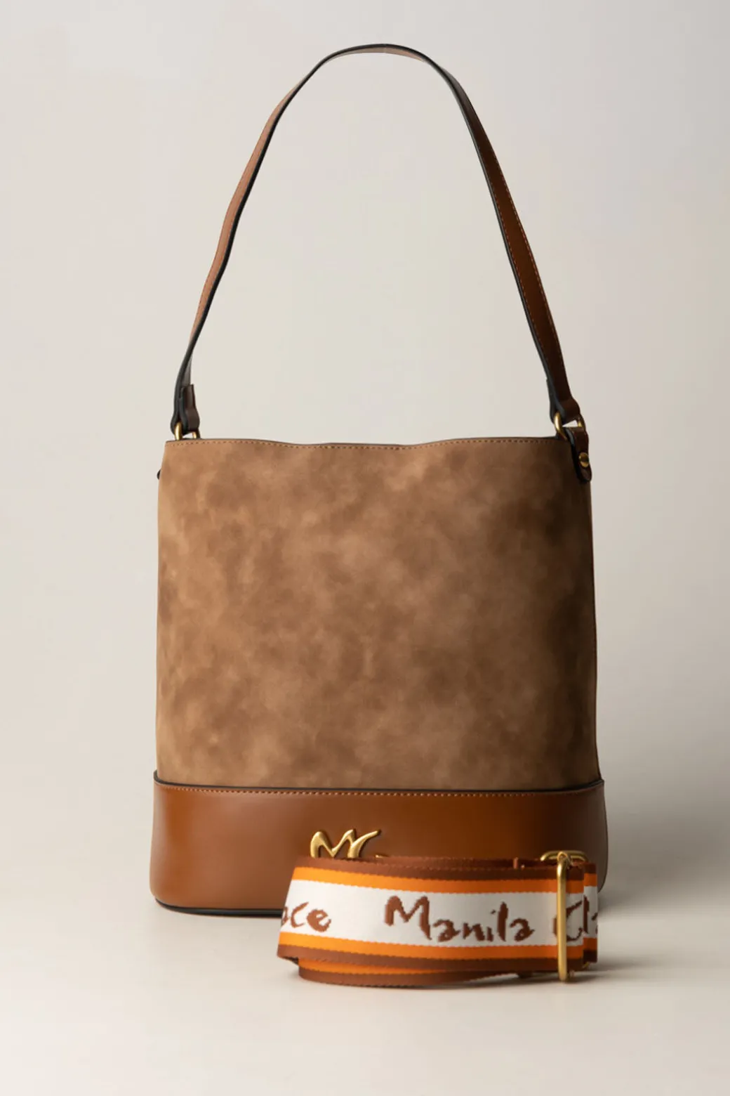 Donna Manila Grace Borsa a Secchiello Scamosciata