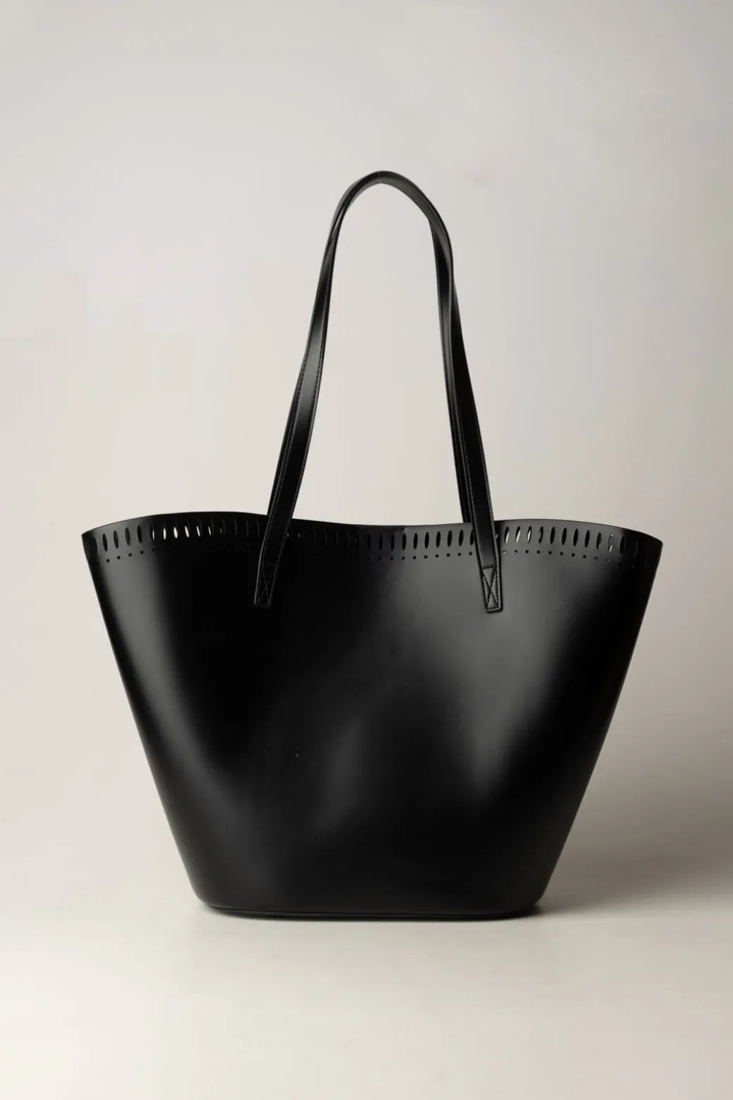 Donna Manila Grace Borsa Cesta Maxi con Bordo Laserato