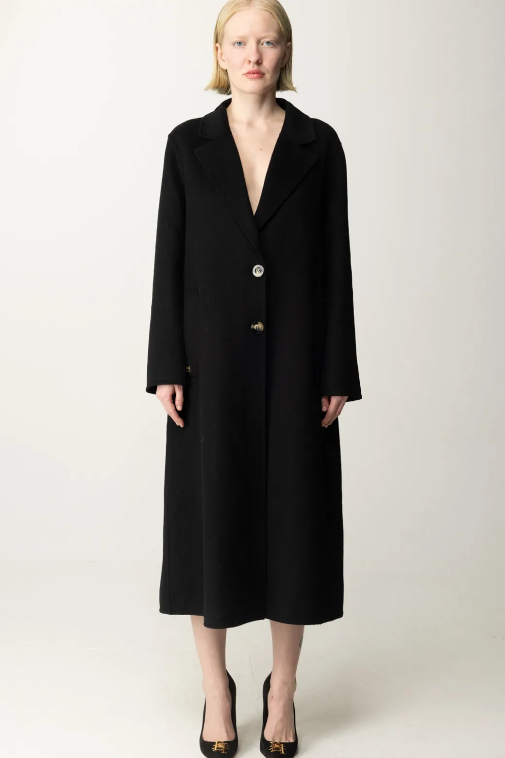 Donna Manila Grace Cappotto Midi Monopetto