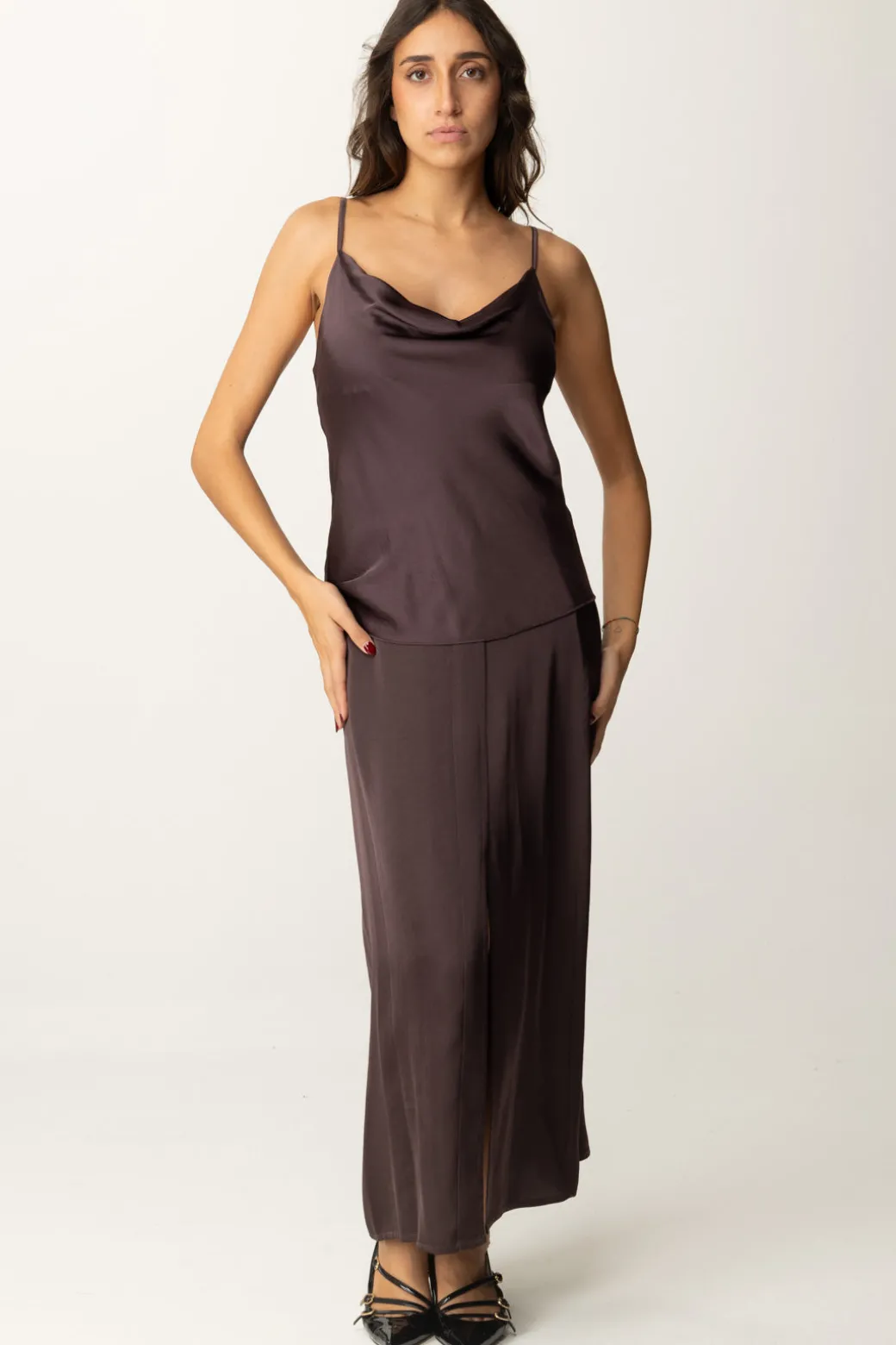 Donna Manila Grace Gonna con Spacco Laterale