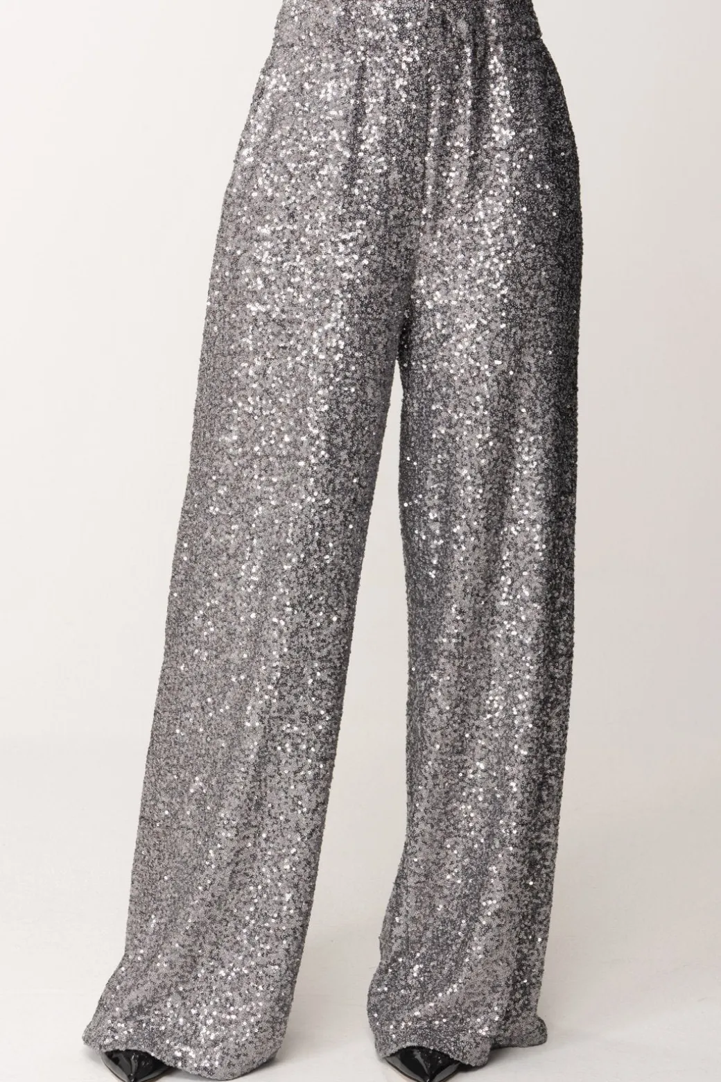 Donna Manila Grace Pantaloni Palazzo Full-paillettes