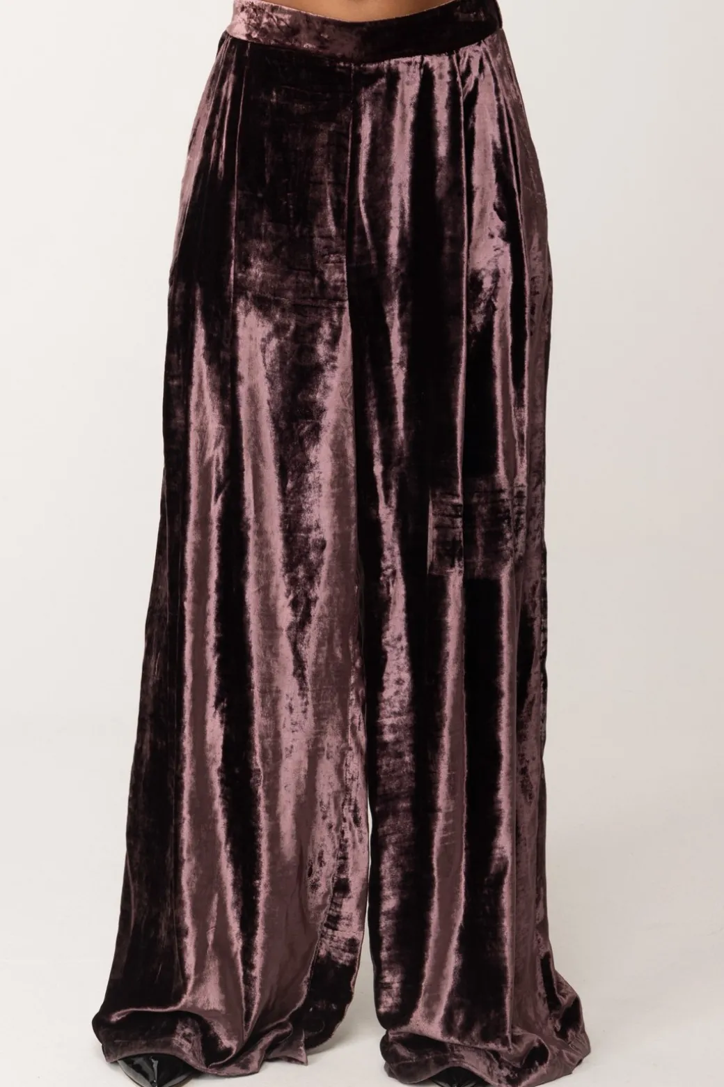Donna Manila Grace Pantaloni Palazzo In Velluto