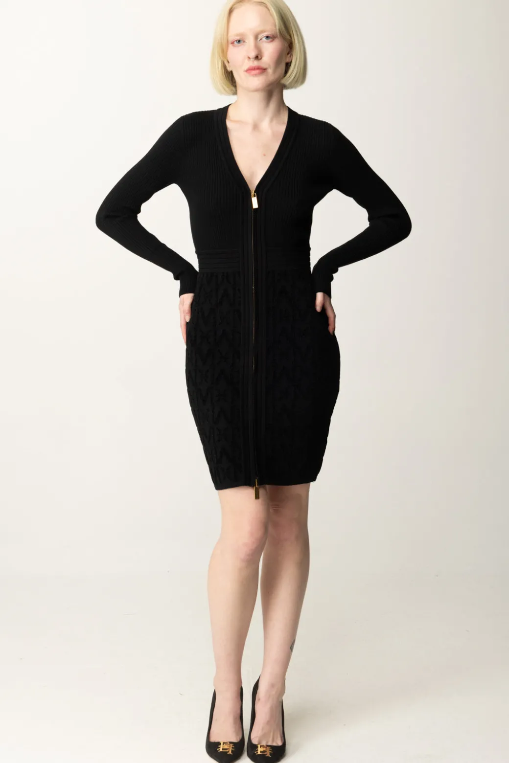 Donna Marciano By Guess Abito In Maglia Herminone con Fantasia Logo