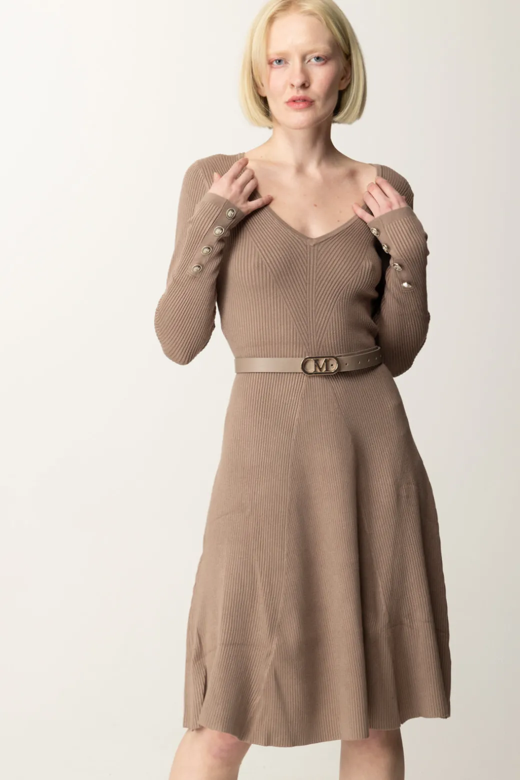 Donna Marciano By Guess Abito In Maglia Luna con Cintura