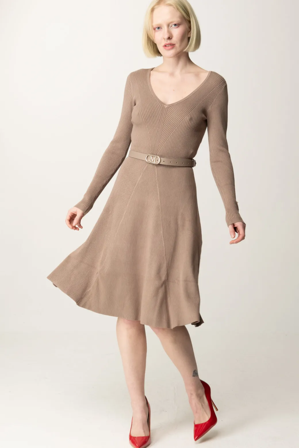 Donna Marciano By Guess Abito In Maglia Luna con Cintura