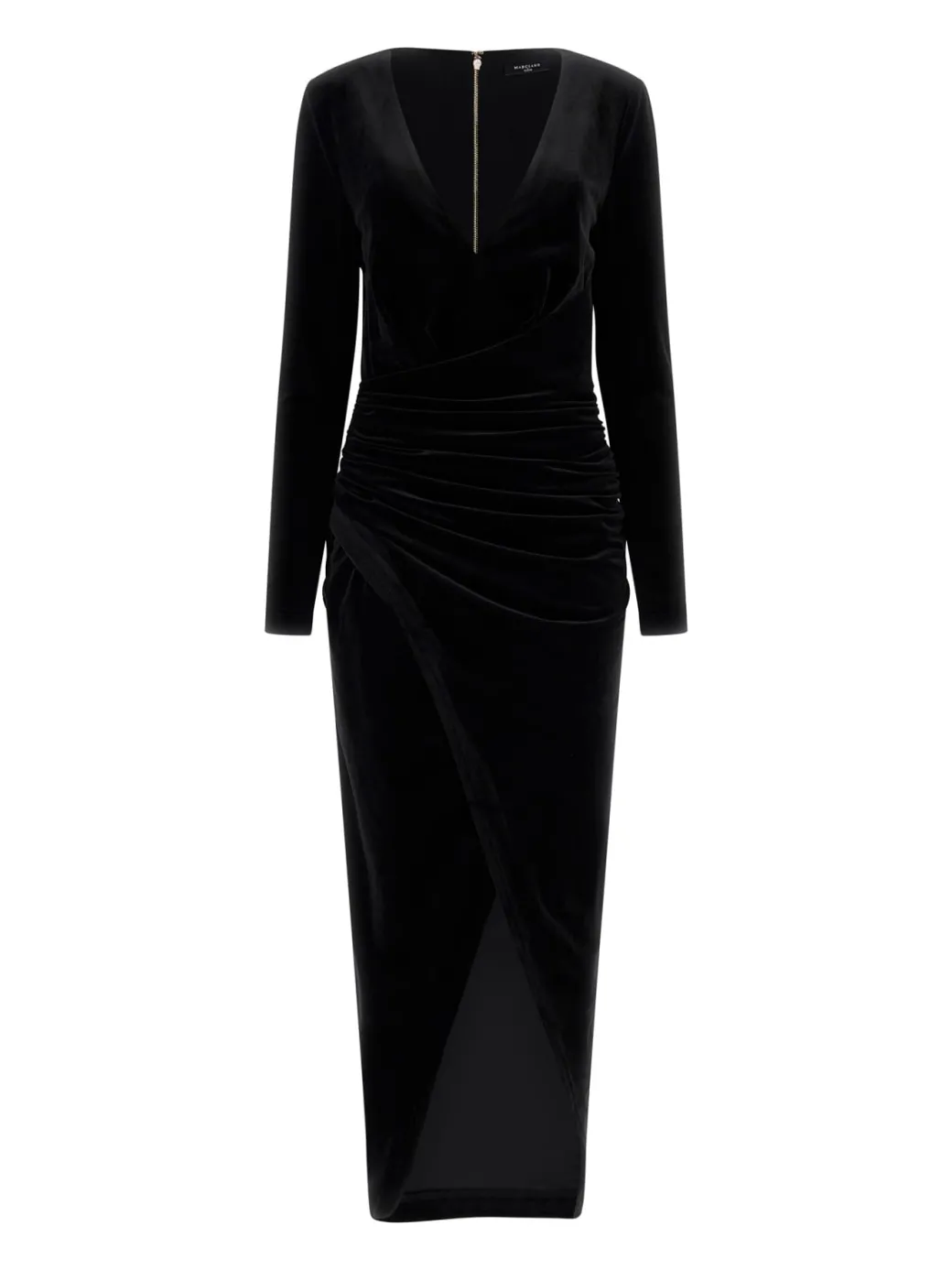 Donna Marciano By Guess Abito Lungo In Velluto Pam con Drappeggio