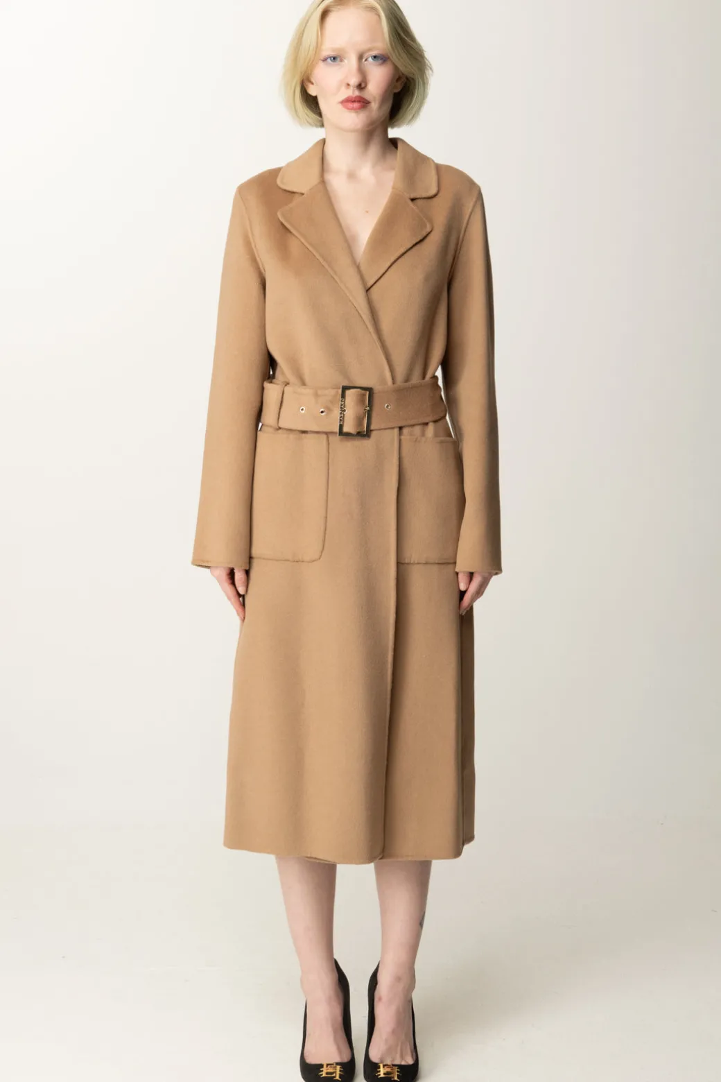 Donna Marciano By Guess Cappotto Clara con Cintura In Misto Lana