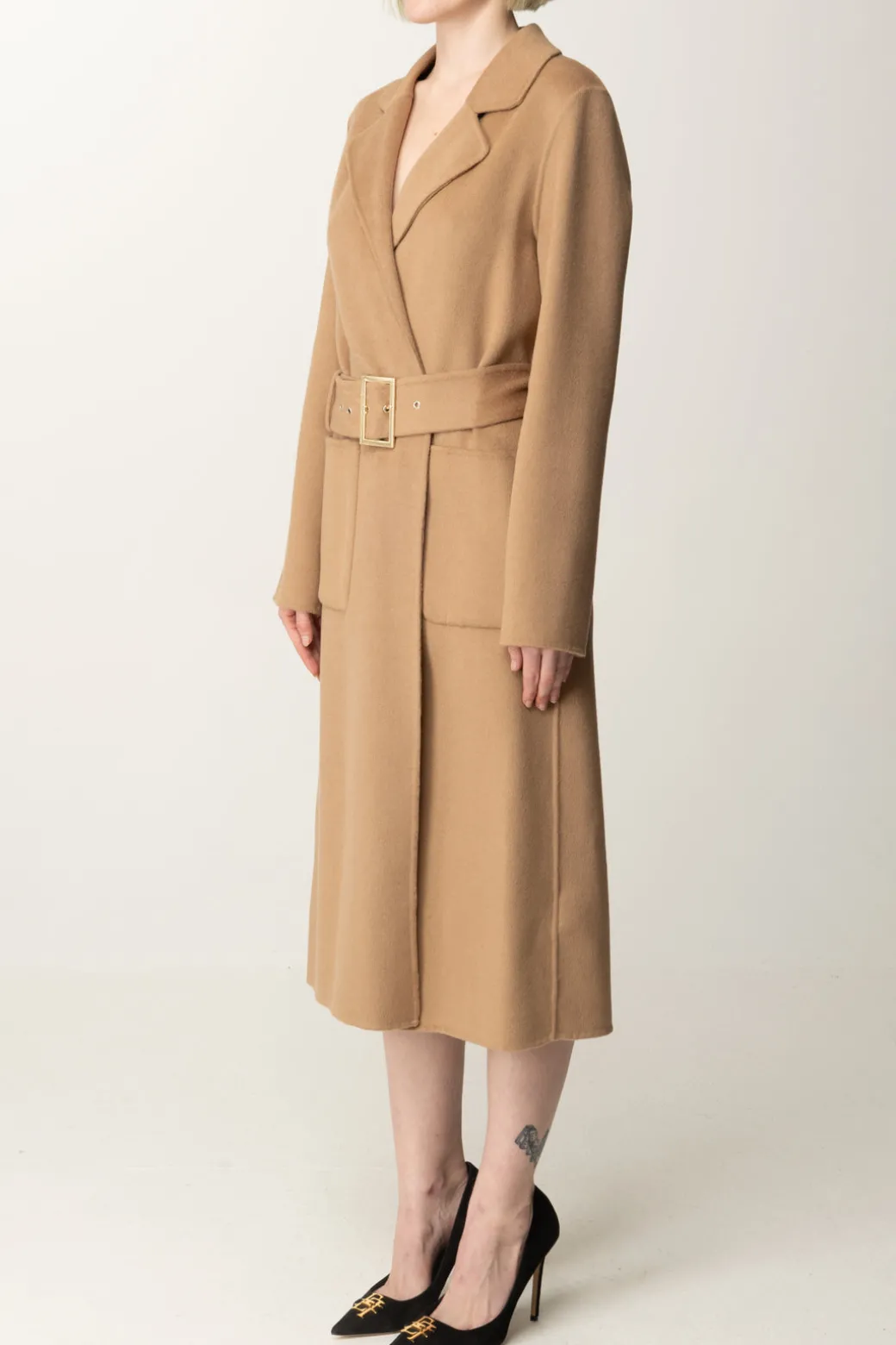 Donna Marciano By Guess Cappotto Clara con Cintura In Misto Lana