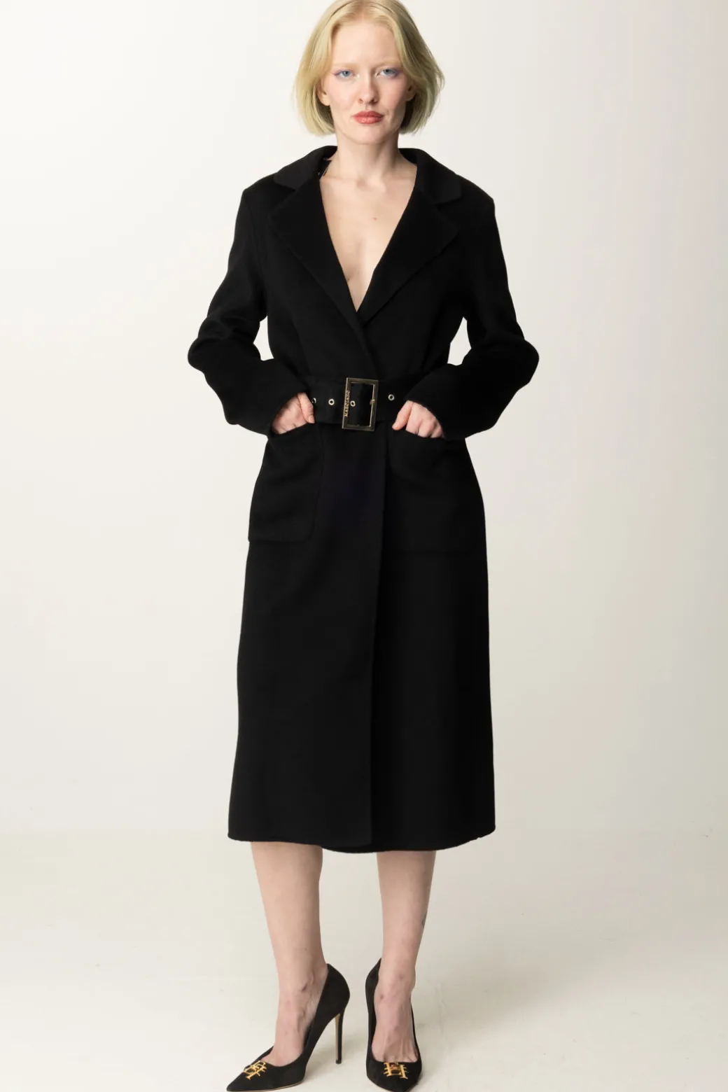 Donna Marciano By Guess Cappotto Clara con Cintura In Misto Lana