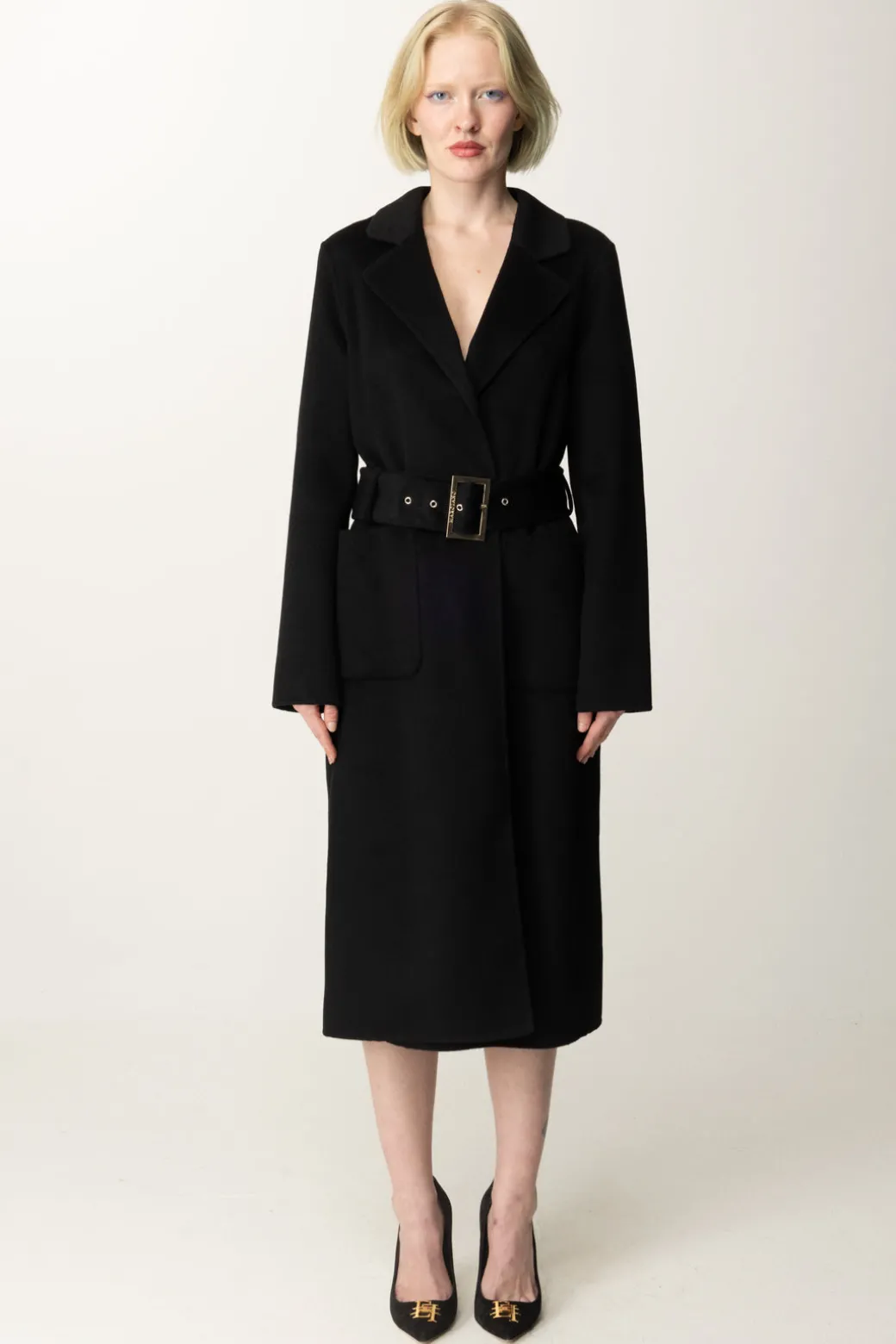 Donna Marciano By Guess Cappotto Clara con Cintura In Misto Lana